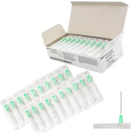 Agulha Hipodérmica Descartável 08 X 40 Mm (VERDE) 21G X 1-1/2 - 100 Unid - BD